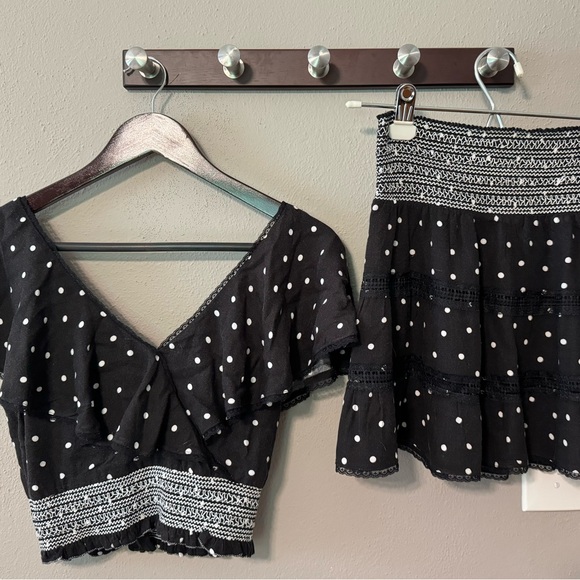 Alice + Olivia polka dot print skirt and top set - Picture 5 of 14